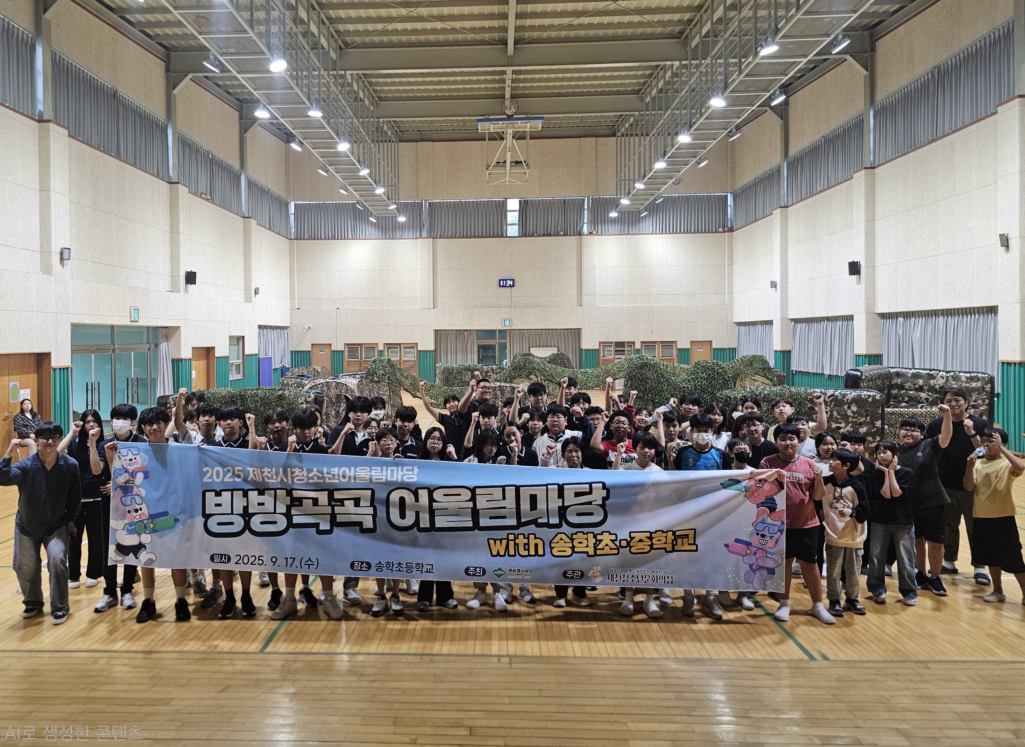 제천청소년문화의집, 송학초‧중학교에서 ‘방방곡곡 어울림마당’개최 관련 사진